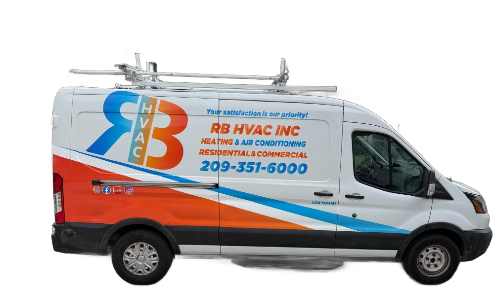 RB HVAC Inc. official branded service fleet van.